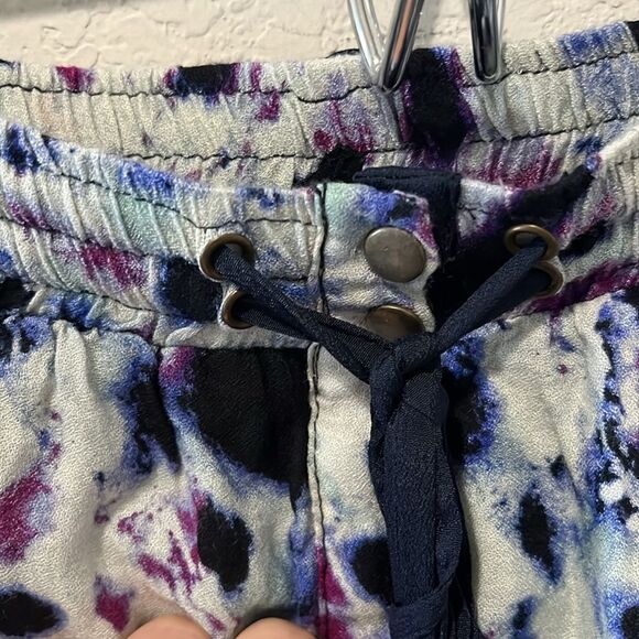 GREYLIN Purple Black and White Watercolor Button Up Maxi Skirt, Size XS - Picture 5 of 10